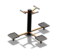 Уличный тренажер "Твистер тройной" УТ337 в Мариуполе