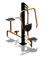 Уличный тренажер "Жим от груди Вело" УТ321 в Мариуполе