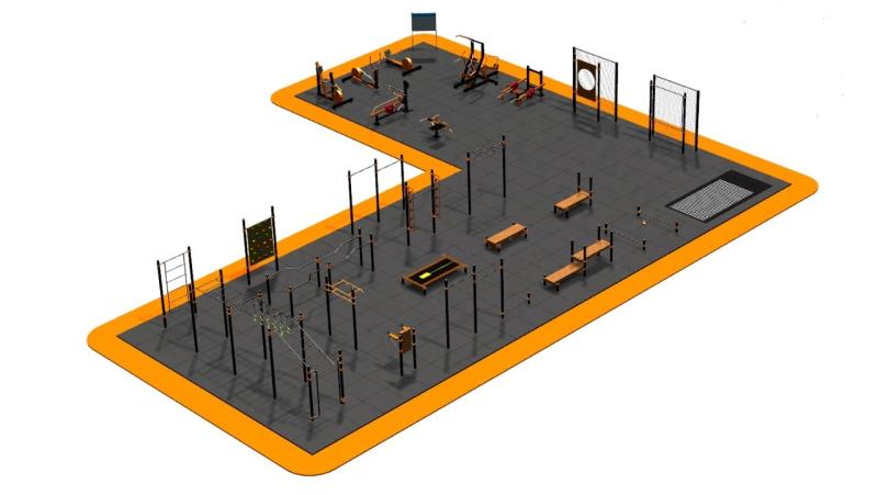 Дизайн проект спортплощадки Угловая в Мариуполе