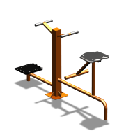 Уличный тренажер "Твистер стоя Твистер сидя" УТ323 в Мариуполе