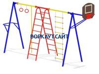 Гимнастический комплекс с баскетбольным щитом МАФ 3001 в Мариуполе