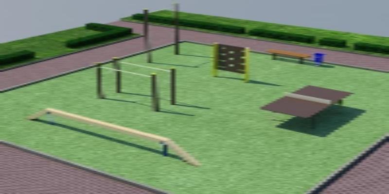 Проект спортплощадки мини спорт  в Мариуполе