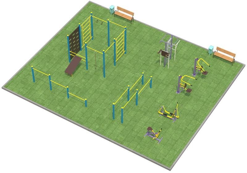 Проект спортплощадки 150 метров в Мариуполе в Мариуполе