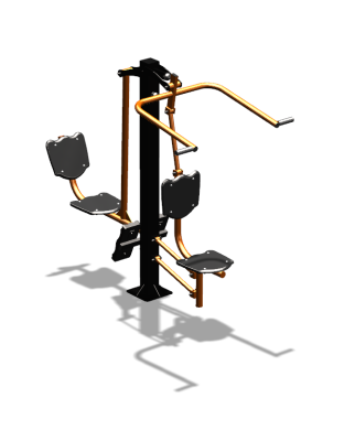 Уличный тренажер "Верхняя тяга Жим ногами" УТ322 в Мариуполе