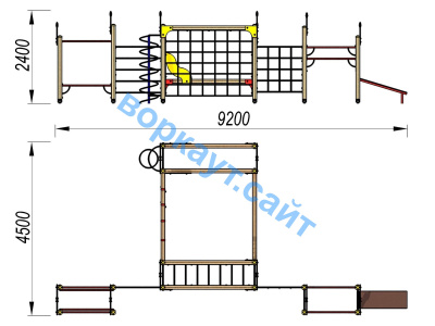 Детский спортивный комплекс ДСК 3102 в Мариуполе