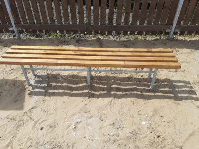 Двухметровая лавочка без спинки 2 м МАФ 1602 в Мариуполе