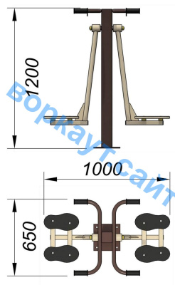 Уличный тренажер "Маятник" УТ 004 в Мариуполе