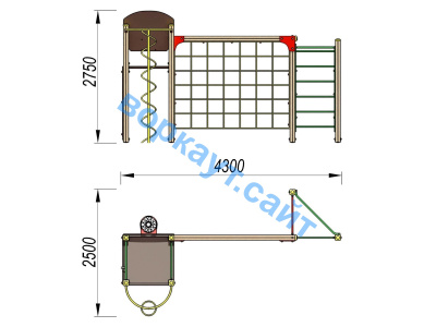 Детский спортивный комплекс Игровой ДСК 3111 в Мариуполе Детский спортивный комплекс Игровой ДСК 3111 в Мариуполе