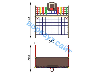 Детский спортивный комплекс ДСК 3101 в Мариуполе
