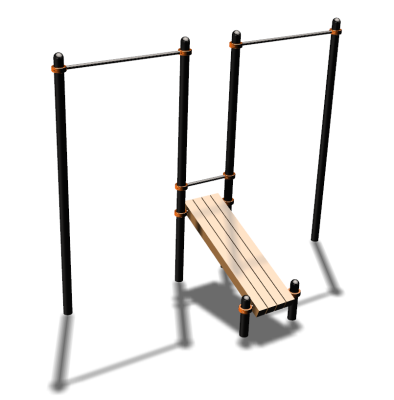 Воркаут турники со скамьей для пресса ВС-27 в Мариуполе