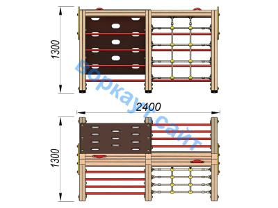 Детский спортивный комплекс ДСК 3203 в Мариуполе