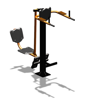 Уличный тренажер "Жим ногами Брусья Пресс" УТ329 в Мариуполе