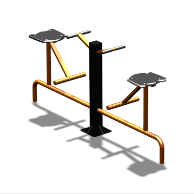 Уличный тренажер  "Твистер сидя двойной"   УТ216 в Мариуполе