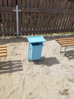 Урна с крышкой МАФ 1631 в Мариуполе Урна с крышкой МАФ 1631 в Мариуполе