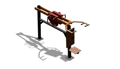 Силовой уличный тренажер  "Жим сидя"  УТ412 в Мариуполе