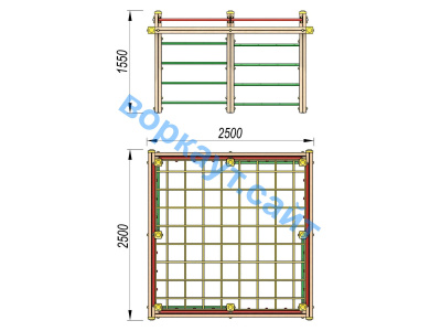 Детский спортивный комплекс ДСК 3109 в Мариуполе