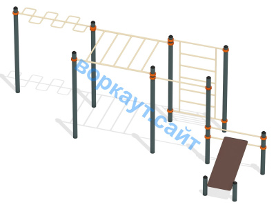 Спортивный комплекс воркаут ВС-45 в Мариуполе