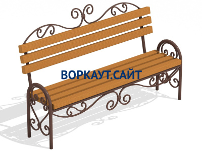 Лавочка кованная МАФ 1606 в Мариуполе