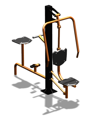 Уличный тренажер "Жим от груди Вело" УТ321 в Мариуполе