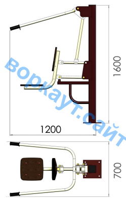 Уличный тренажер "Тяга сверху" УТ 001 в Мариуполе