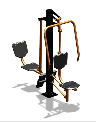Уличный тренажер "Жим от груди Жим ногами" УТ304 в Мариуполе