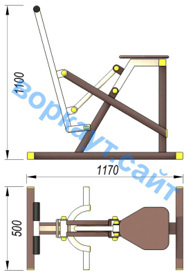 Уличный тренажер "Наездник " УТ 006 в Мариуполе