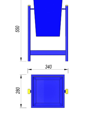 Урна МАФ 1630 в Мариуполе