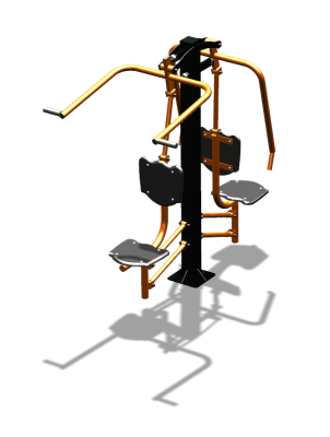 Уличный тренажер "Жим от груди Верхняя тяга" УТ314 в Мариуполе