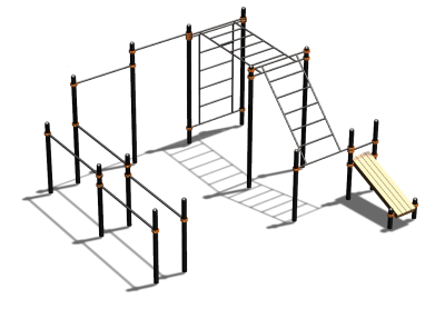 Спортивный комплекс воркаут ВС-146 в Мариуполе