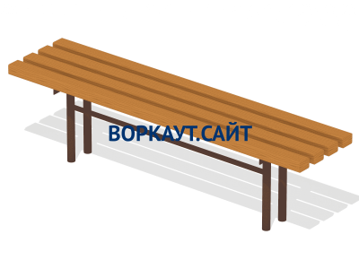 Лавочка без спинки МАФ 1601 в Мариуполе