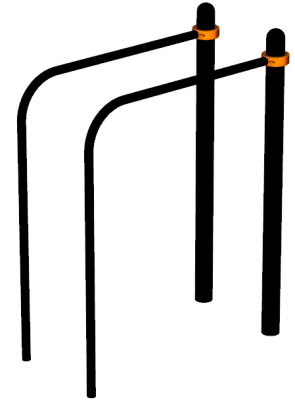 Воркаут брусья приставные ВС-39 в Мариуполе