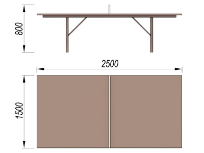 Теннисный стол МАФ 3517 в Мариуполе