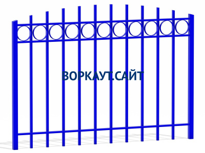 Ограждение спортивной площадки МАФ 5005 в Мариуполе