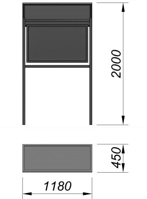Информационный стенд МАФ 6006 в Мариуполе