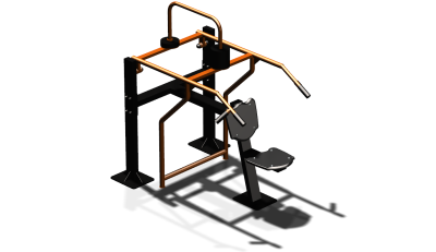 Силовой уличный тренажер  "Жим вверх сидя"  УТ403 в Мариуполе