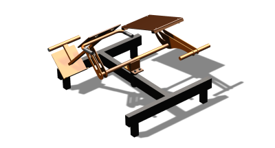 Силовой уличный тренажер  "Пресс Гиперэкстензия"  УТ420 в Мариуполе