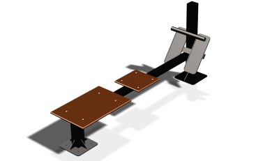 Силовой уличный тренажер  "Скамья для пресса"  УТ415 в Мариуполе